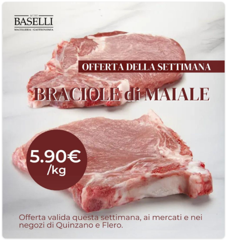 Braciole di maiale offerta
